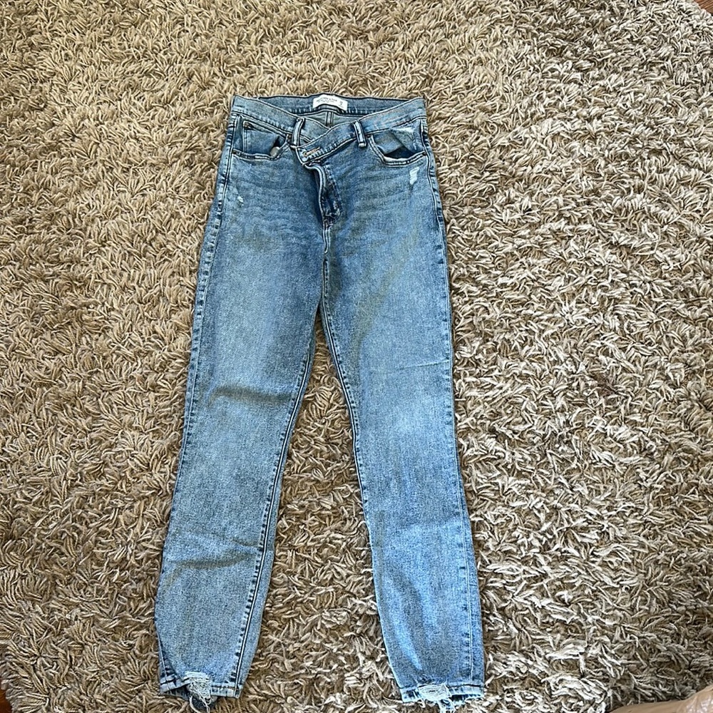 Abercrombie and Fitch crossover jeans